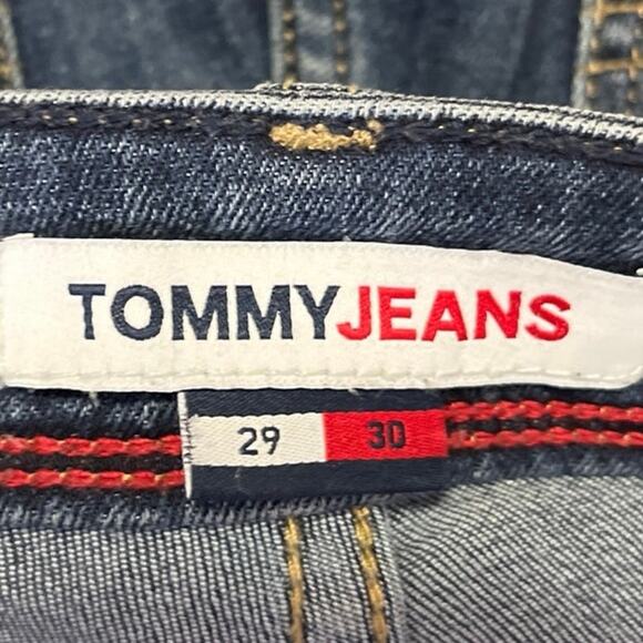 Tommy Hilfiger Women's Blue Super High Rise Skinny Medium Wash Denim Jeans 29/30 - Picture 4 of 6